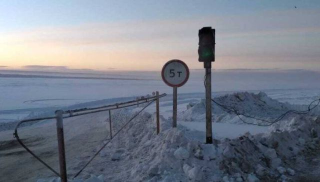 Открылась ледовая переправа Кангалассы — Соттинцы