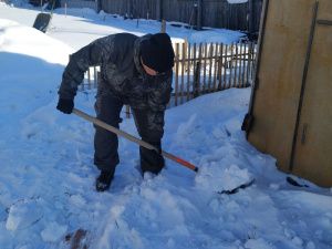 В Автодорожном округе организовали субботник для ветеранов