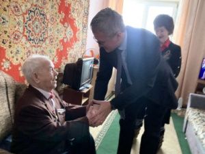 Владимир Солодов встретился с ветераном Великой Отечественной войны