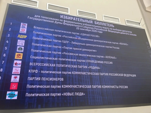 Стали известны позиции партий в бюллетенях на выборах в Госдуму