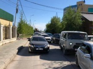 В Якутске на улице Аржакова произошло тройное ДТП