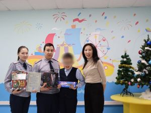 Совет молодежи УФСИН исполнил новогоднее желание воспитанника Республиканской коррекционной школы