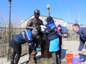 Акция «Чистый памятник» в Губинском округе