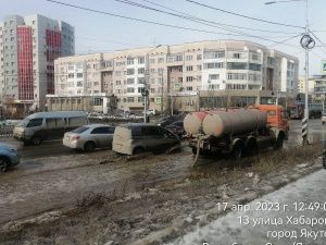 В Якутске небольшой снег