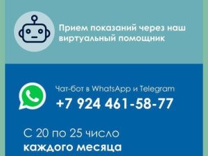 ГУП ЖКХ Якутии напоминает о передаче показаний счетчиков до 25 октября
