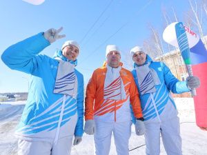 Фото: первые кадры эстафеты огня VIII Игр «Дети Азии» в Мирном