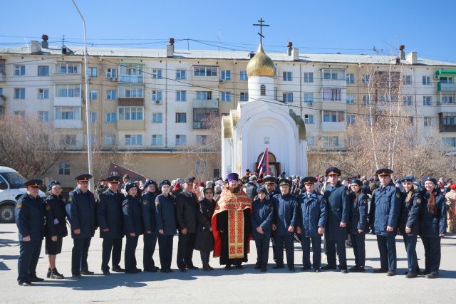 Сотрудники и ветераны УФСИН приняли участие в общегородском Пасхальном Крестном ходе, приуроченном к 81-й годовщине Победы в Великой Отечественной войне