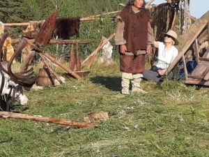 Тамара Обутова и Михаил Апросимов снимаются в «Угрюм-река»