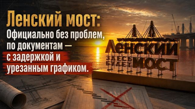 Ленский мост: Официально без проблем, по документам — с задержкой и урезанным графиком