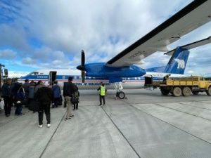 Из Якутска в Олекминск совершил первый рейс самолет Вombardier Q300