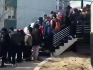 Видеофакт: В Якутске на открытии Black Star Burger образовалась очередь