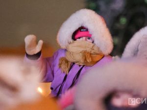 Фоторепортаж: зажжение новой новогодней ёлки в Якутске