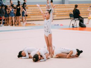 В Якутске Ксения Дудкина провела первую тренировку сезона по художественной гимнастике