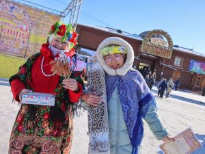 Глава Якутии посетил праздник «Широкая Масленица»