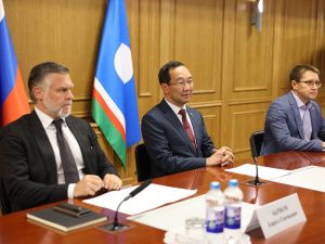 Айсен Николаев дал старт работе обогатительной фабрики «Верхне-Менкече» в Томпонском районе Якутии