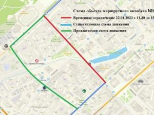 О временном прекращении движения маршрутных автобусов и схемах объезда