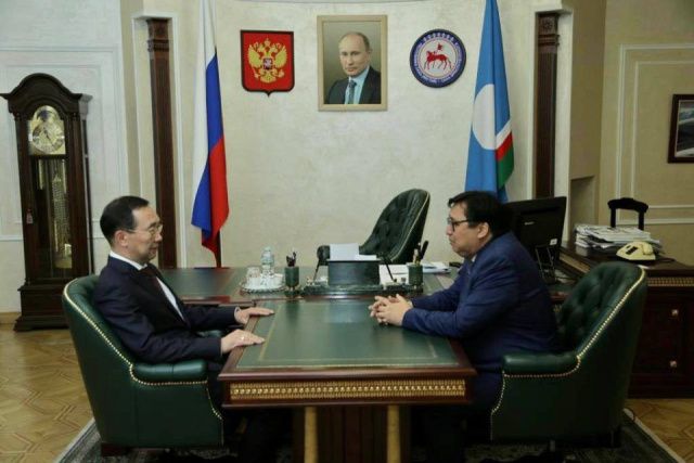 Глава Якутии Айсен Николаев провел встречу с Александром Акимовым