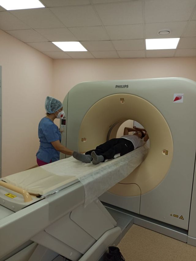 Более 700 исследований проведено на новом компьютерном томографе в ЦРБ Горного района