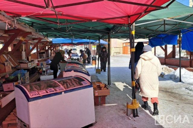 Рыба, морепродукты, парное мясо: обзор цен на Крестьянском рынке Якутска