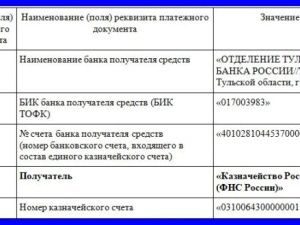 Изменились реквизиты платежного поручения на уплату налогов