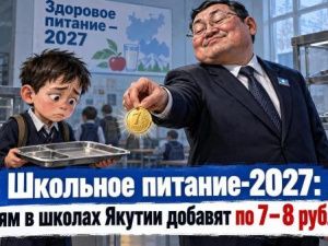 Школьное питание-2027: детям в школах Якутии добавят по 7–8 рублей