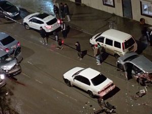 Крупное ДТП из 5 автомобилей в Якутске