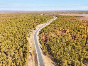 После ремонта открылся участок дороги между Вилюйским и Верхневилюйским районами Якутии
