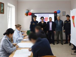 В УФСИН России по Республике Саха (Якутия) обеспечена реализация избирательных прав граждан в ходе проведения выборов депутатов Государственной Думы Федерального Собрания Российской Федерации девятого созыва
