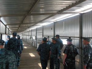 На базе следственного изолятора № 1 проведены учебно-методические сборы для сотрудников оперативных отделов, служб режима и надзора и ведомственной пожарной охраны