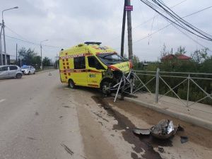 В Якутске произошло ДТП с автомобилем скорой помощи
