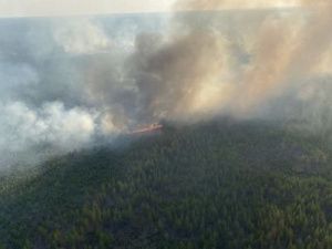 В Якутске дым от пожаров в Горном и Хангаласском районах