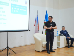 Евгений Григорьев провёл отчёт Окружной администрации города Якутска в АГАТУ