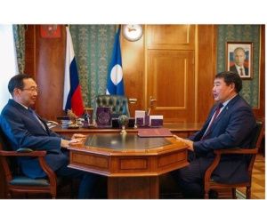Глава Якутии провел рабочую встречу со спикером Ил Тумэна