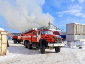 В Мирнинском районе на пожаре пострадал человек