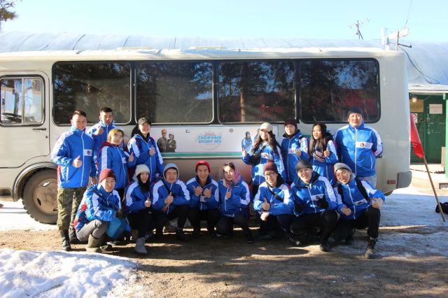 Студенческие отряды посетили г. Вилюйск и село Усун (1 Куулэт) Вилюйского района в рамках Всероссийской патриотической акции «Снежный десант РСО»