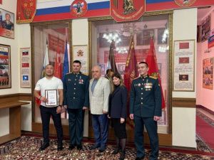 Владимир Укоев: «Почетная грамота от союза ветеранов России – большая честь»