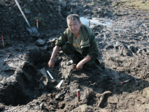 На месте обнаружения «Мамонта Павлова» археологии нашли останки орудия древних людей в Якутии