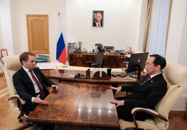Встреча главы Якутии с министром природных ресурсов РФ