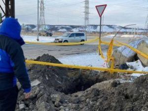 В Якутске подрядная организация повредила газопровод. Без газа остались восемь домов