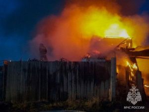 При пожаре в частном доме в Сунтарском районе пострадал мужчина