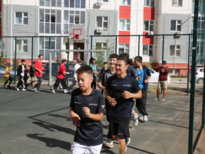 Акция «Зарядка со стражем порядка»