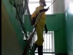 Проведение санобработки подъездов жилых домов в Якутске на 18 часов 11 августа