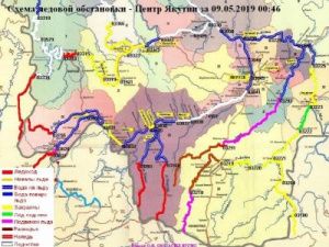 Нижняя кромка ледохода на Лене достигла границ Якутии
