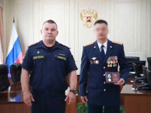 Сотрудник УФСИН награжден государственной наградой Российской Федерации – медалью «За Отвагу»