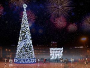 В этом году новогодняя елка на площади Орджоникидзе появится раньше 1 декабря