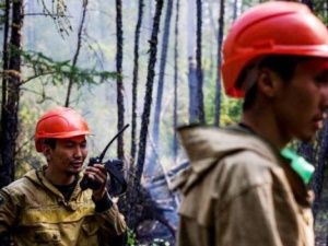 Ландшафтный пожар вблизи якутского села Соболох локализован