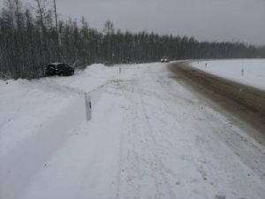 В Якутии женщина-водитель устроила ДТП и получила тяжёлые травмы