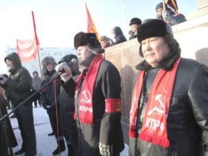 В Якутске прошла демонстрация в честь годовщины Великого Октября