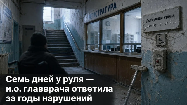 Семь дней у руля — и.о. главврача ответила за годы нарушений 