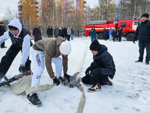 «Всегда готов!»: в Мирном прошла пожарная эстафета школьников